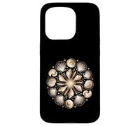 Arte della geometria frattale oceanica con motivo a conchiglia di Fibonacci Custodia per iPhone 15 Pro