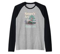 Arte della Natura in Miniatura serenità Bonsai Maglia con Maniche Raglan