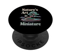 Arte della Natura in Miniatura Serenità Bonsai PopSockets PopGrip Adesivo