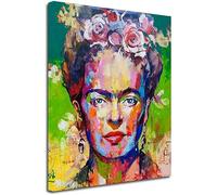 Arte della parete della tela di canapa Pittura Frida Kahlo Ritratto Astratta Moderna HD Stampe Immagine Belle Donne Ritratto Poster Grafica per Soggiorno Complementi Arredo Casa,50x70cm
