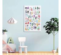 Arte Della Parete Tela Manifesto Opere Poster Di Logopedia Abc'S Of Logopedia Print, 50X70Cm Senza Cornice Del Manifesto Casa Immagine Della Decorazione Foto Unframed Hd Stampa Su Tela Murale Per V