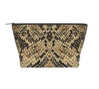 Arte della pelle di serpente animale, Borsa da toilette Borsa per trucco Borsa per cosmetici Borsa da toilette da viaggio portatile
