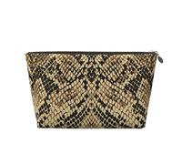 Arte della pelle di serpente animale, Borsa da toilette Borsa per trucco Borsa per cosmetici Borsa da toilette da viaggio portatile