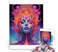 Arte delle donne colorate Puzzle da 1000 pezzi per adulti Giocattoli che creano dipendenza e sfidano l'intelligenza del cervello Regalo per i compleanni 38x26cm