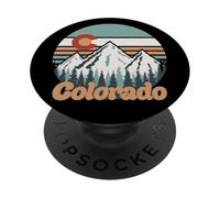 Arte delle montagne del Colorado per escursioni e campeggio Souvenir PopSockets PopGrip Adesivo