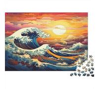 Arte dell'onda oceanica Puzzle 1000 Pezzi In Resistente E Durevole, Un Busta Di Puzzle A Rompicapo Per Enigma Per Il Relax Mentale, Ideale Per Vacanza Relax, Puzzle 52x38cm/1000pcs