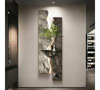 Arte di Pared 3D Moderno con Luce LED, Decorazione Murale 3D, Scultura da Parete 3D, Decorazione Murale 3D Texturizzata, Panelli da Parete in Arenaria Creativi per Ingresso, So B 15.7×47.2IN/40×120CM