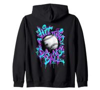 Arte di Strada del Baseball Hit The Dang Ball Felpa con Cappuccio