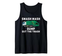 Arte Divertente del Camion della Spazzatura Smash Mash Dump out Trash Canotta