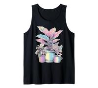 Arte estetica Bloomcore per Amanti delle Piante da casa Botanica Pastello Canotta