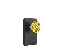 Arte estiva di Cottagecore floreale del modello del girasole dell'acquerello PopSockets PopWallet per MagSafe