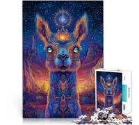 Arte fantasy degli alpaca puzzle 1000 pezzi per adulti Aiuta il cervello ad allenare i giocattoli che creano dipendenza per coltivare la pazienza gioco di sfida unico 38x26cm