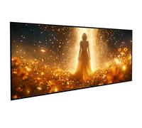 Arte Figurativa Diamond Painting Kit Completo Donna Pittura Diamante 5D Rotondo Completo per Adulti Principiante, Pittura Diamante Strass Ricamo a Punto Croce Painting per Regalo 80x160cm PJY9 5-L