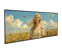 Arte Figurativa Diamond Painting Kit Completo Donna Pittura Diamante 5D Rotondo Completo per Adulti Principiante, Pittura Diamante Strass Ricamo a Punto Croce Painting per Regalo 50 x 100 cm PJY9 7-6
