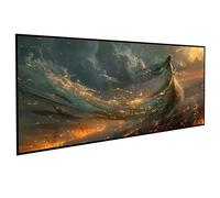 Arte Figurativa Diamond Painting Kit Completo Luminescenza Pittura Diamante 5D Rotondo Completo per Adulti, Pittura Diamante Strass Ricamo a Punto Croce Painting per Regalo 50 x 100 cm PJY9 5-6