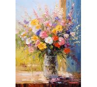 Arte figurativa su tela Serie di dipinti ad olio bellissimi fiori,50*70cm Quadri Moderni Stampa su tela con Pittura Quadri su tela Quadro decorativo per soggiorno salotto camera da letto cucina uffic