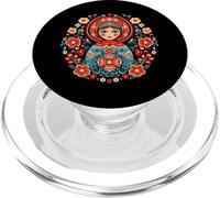 Arte Fiore Modello Cultura Russa Gatto Khokhloma russo PopSockets PopGrip per MagSafe