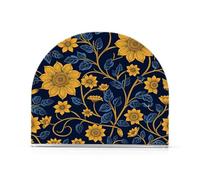 Arte Floreale Etnica Oro Blu Acrilico Portatovaglioli Esterni per Bagno Ristorante Portatovaglioli Indipendente per Cucina Decorazione Casa