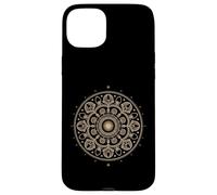 Arte frattale a spirale mandala geometria sacra dorata di Fibonacci Custodia per iPhone 15 Plus