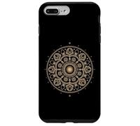 Arte frattale a spirale mandala geometria sacra dorata di Fibonacci Custodia per iPhone 7 Plus/8 Plus