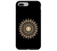 Arte frattale a spirale mandala geometria sacra dorata di Fibonacci Custodia per iPhone 7 Plus/8 Plus