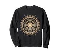 Arte Frattale a Spirale Mandala Geometria Sacra Dorata di Fibonacci Felpa