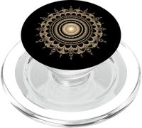Arte frattale a spirale mandala geometria sacra dorata di Fibonacci PopSockets PopGrip per MagSafe
