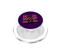 Arte geometrica di calcio femminile PopSockets PopGrip per MagSafe