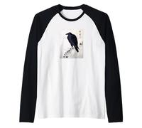 Arte Giapponese a Forma di Corvo - Uccello in Legno Maglia con Maniche Raglan