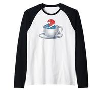 Arte Giapponese La Grande Onda off Kanagawa Hokusai Tea Drinker Maglia con Maniche Raglan