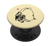 Arte giapponese rana vintage Sumi-e pittura a inchiostro Zen PopSockets PopGrip Adesivo
