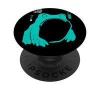 Arte giapponese rana vintage Sumi-e pittura a inchiostro Zen PopSockets PopGrip Adesivo