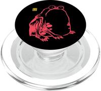 Arte giapponese rana vintage Sumi-e pittura a inchiostro Zen PopSockets PopGrip per MagSafe