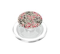 Arte giapponese Sakura motivo floreale a strisce tigrate da PopSockets PopGrip per MagSafe
