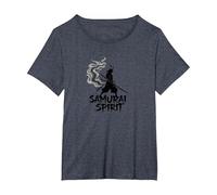 Arte Giapponese Samurai Spirit Warrior per Uomo Maglietta, Donna Plus-Size, Pervinca, 6X