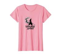 Arte Giapponese Samurai Spirit Warrior per Uomo Maglietta, Donna, Rosa, L