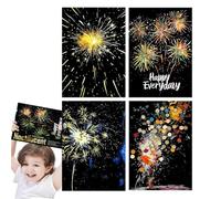 Arte graffiata - Raspar Board | Carta da colorare artistica per graffiare l'arcobaleno - Carta per dipingere e graffiare che si illumina al buio per bambini A4, Scratch & Sketch Art Paper A4,