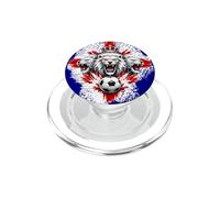 Arte grafica per tifosi di calcio dell'Inghilterra con leone PopSockets PopGrip per MagSafe