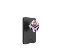 Arte grafica per tifosi di calcio dell'Inghilterra con leone PopSockets PopWallet per MagSafe