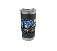 Arte Hellbender Notte Stellata Van Gogh Bicchiere termico in acciaio inox doppia parete