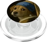 Arte: il cane con l'orecchino di perle Vermeer PopSockets PopGrip per MagSafe