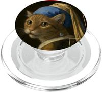 Arte: il gatto con l'orecchino di perle Vermeer PopSockets PopGrip per MagSafe