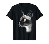 Arte Illustrazione del Disegno del Motivo del Ritratto degli Amanti dei Gatti balinesi Maglietta