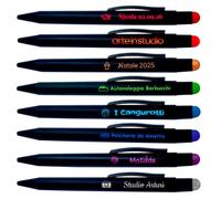 Arte in Studio | Penna a Sfera Alluminio Personalizzata | Magic Touch | Rosso | 50 Pezzi