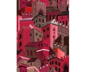 Arte International Carta da parati Citta di Castello - Framboise
