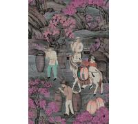 Arte International Carta da parati Toile de Tibet - Pink Blossom