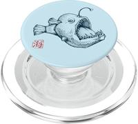 Arte Kanji Giapponese del Pesce Rana - Pesce di Acque PopSockets PopGrip per MagSafe