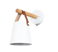 Arte Lamp Applique da Parete Interno per Lettura in Metallo e Tessuto Bianco e Cromo Attacco E27 Lampada da Parete per Soggiorno Camera da Letto Ingresso Corridoio
