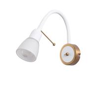 Arte Lamp Applique da Parete Interno per Lettura in Metallo e Vetro Nero e Bianco Lampada da Parete per Soggiorno Camera da Letto con Design Accogliente per Interni Domestici