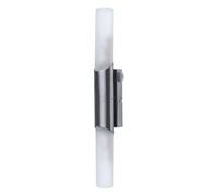 Arte Lamp Aqua Bastone Applique da Parete Interno in Metallo e Vetro Bianco e Argento con Cavo Lampada da Parete per Bagno con Design Accogliente per Interni Domestici